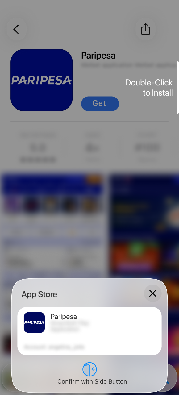 Empieza la configuración en tu iPhone para disfrutar de la App de Paripesa en iOS.
