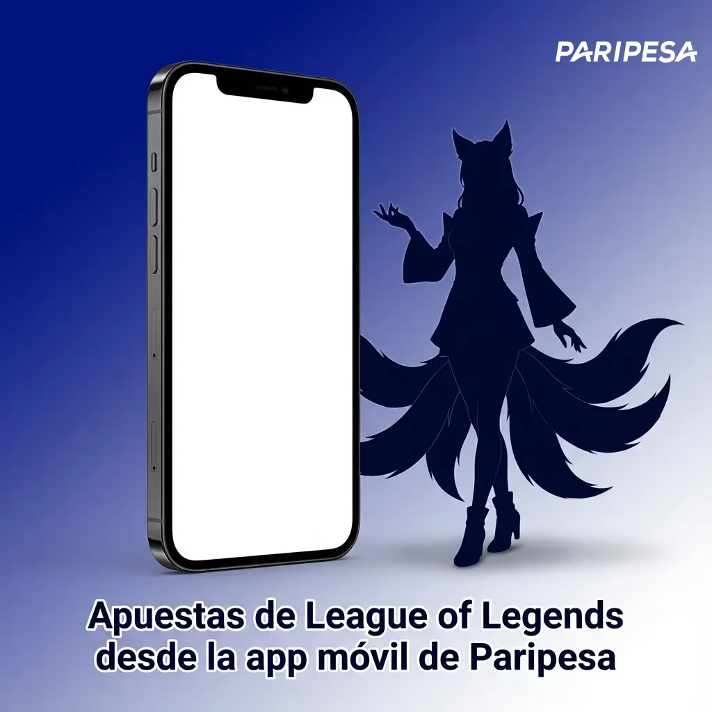 Celular con la app Paripesa abierta mostrando apuestas en vivo de League of Legends para usuarios en Perú