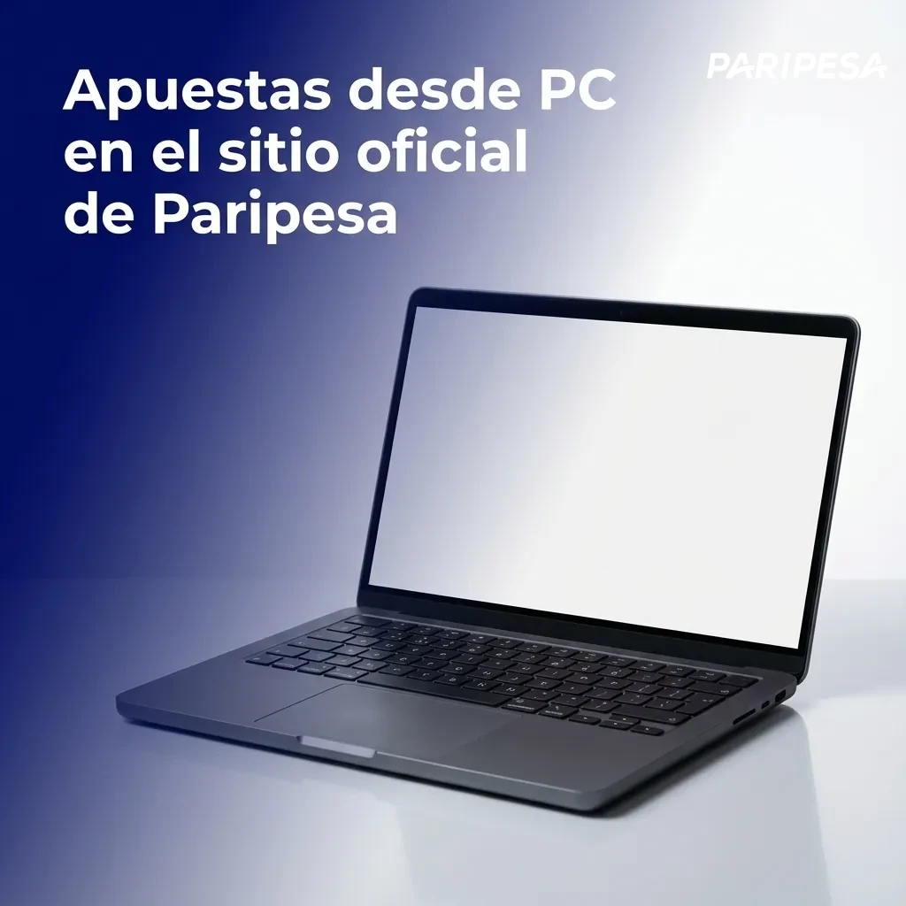 Persona usando Paripesa en una computadora de escritorio, apostando en deportes y casino en vivo desde el navegador web
