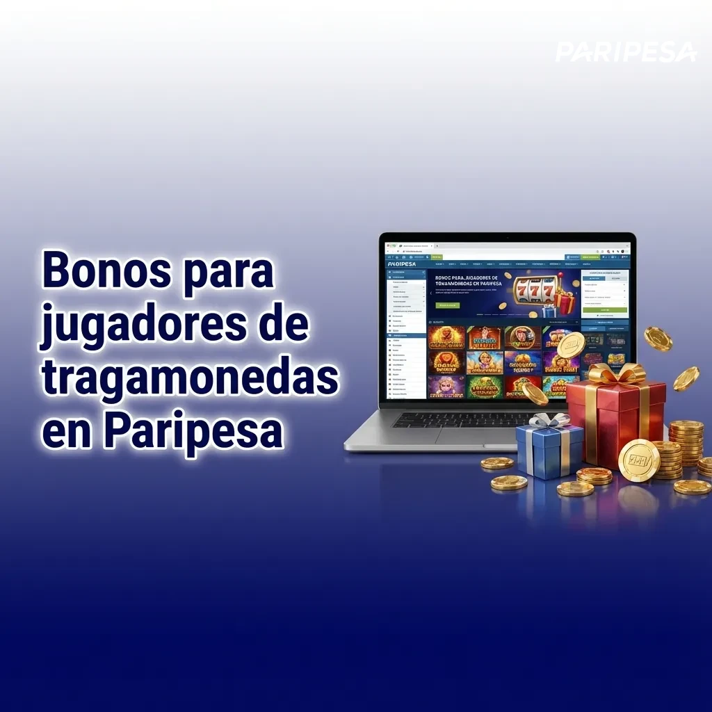 Banner de Paripesa destacando bonos para tragamonedas, bienvenida del 100% hasta 5,950 PEN y hasta 150 giros gratis