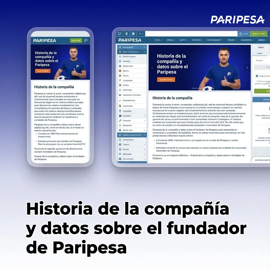 Gráfico sobre la historia, licencia internacional y operaciones online de Paripesa para jugadores de Latinoamérica