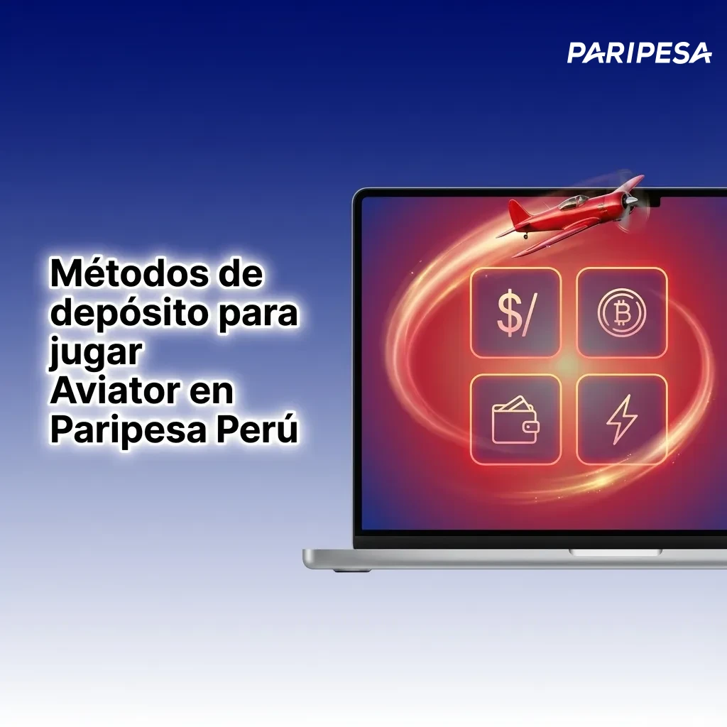 Ilustración de métodos de depósito para jugar Aviator en Paripesa Perú: tarjetas, billeteras digitales y criptomonedas