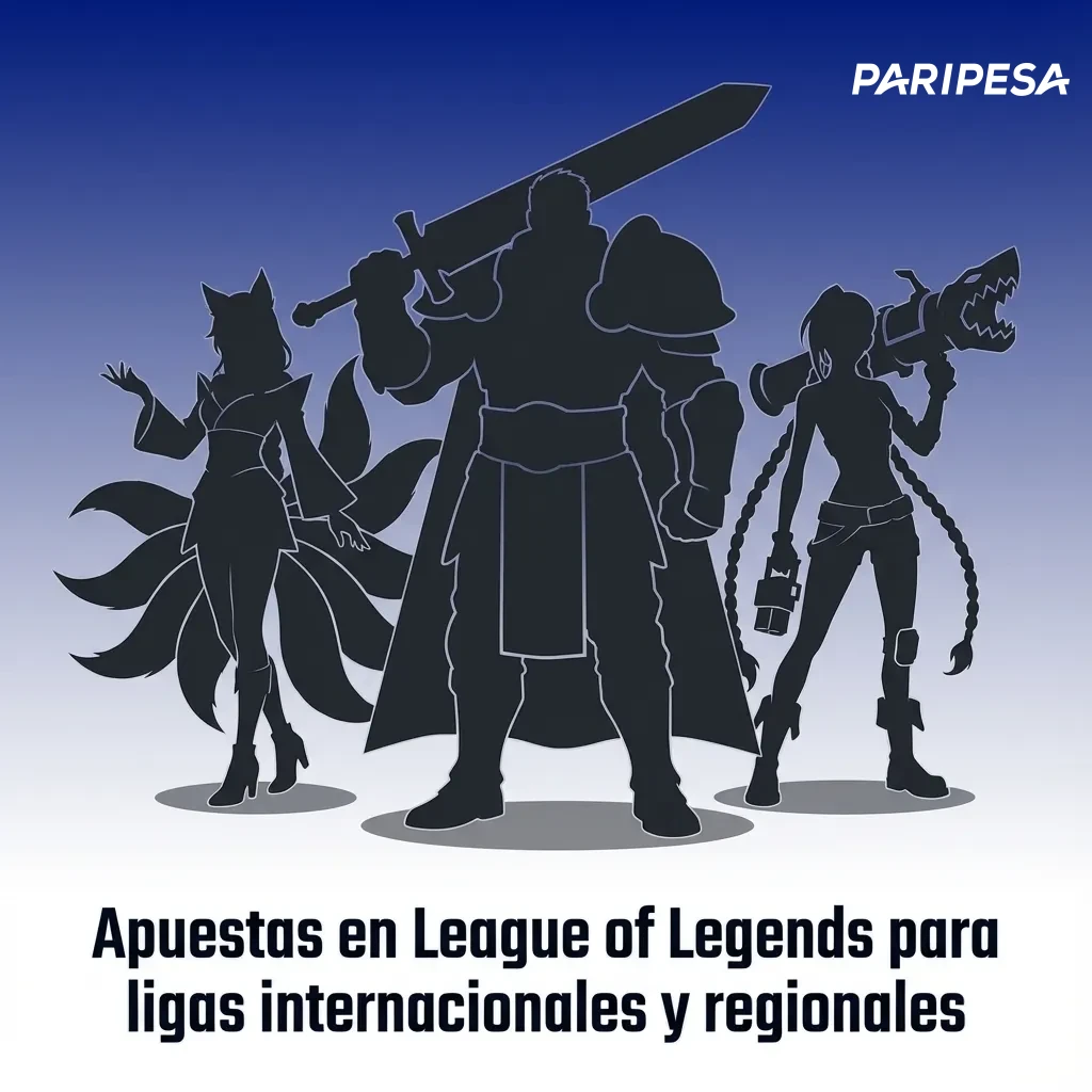 Jugador de League of Legends frente al PC con interfaz de apuestas en vivo para torneos internacionales y regionales
