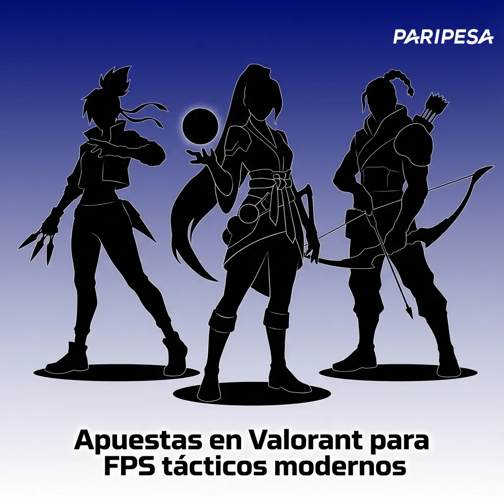Jugador de Valorant apuntando con arma en mapa futurista, interfaz con cuotas y mercados de apuestas de eSports en pantalla