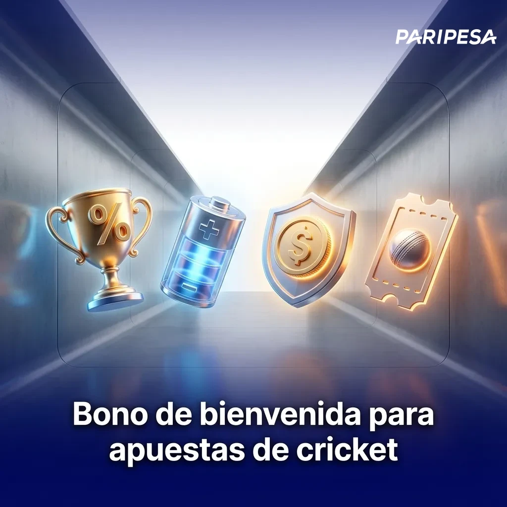 Banner en español que anuncia bono de bienvenida para apuestas de cricket en Perú con hasta 5.950 PEN y 150 giros gratis