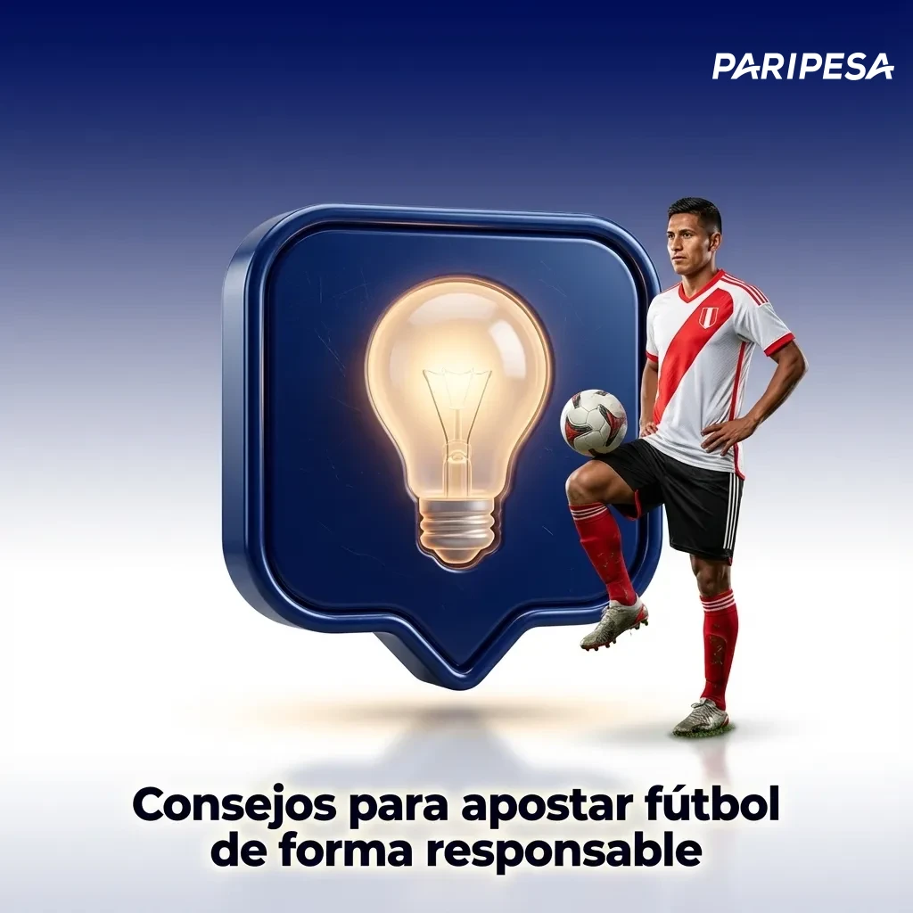 Gráfico en español con consejos para apostar fútbol responsablemente: análisis, estadísticas, banca y límites personales.