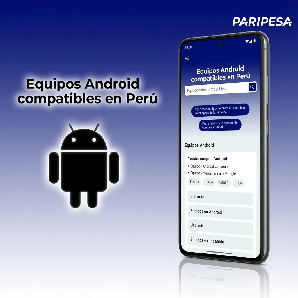 Lista ilustrativa de modelos Android populares en Perú compatibles con la app, de Samsung, Xiaomi, Motorola y más