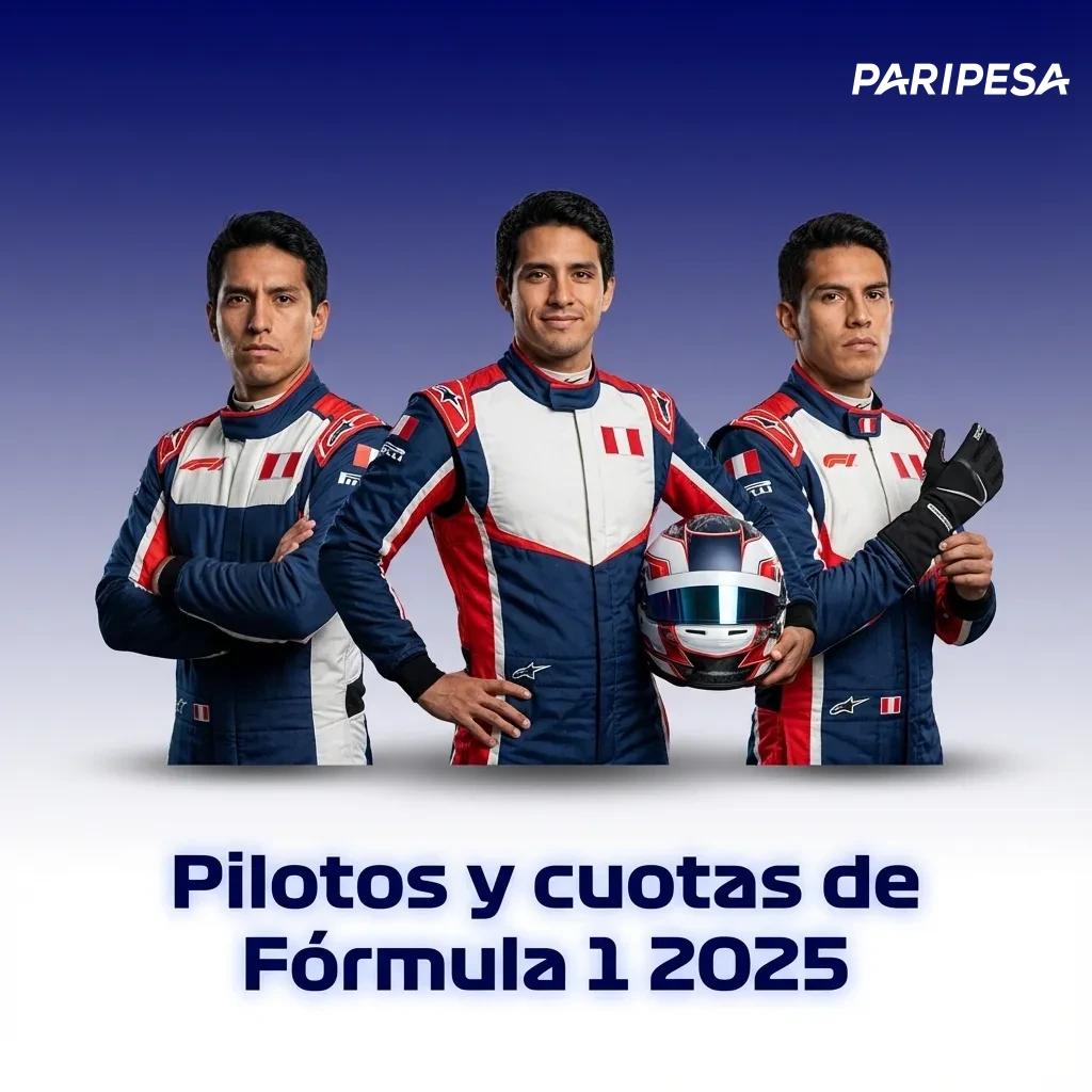 Tabla de pilotos, equipos y cuotas de apuestas al campeonato de Fórmula 1 2025 en Paripesa