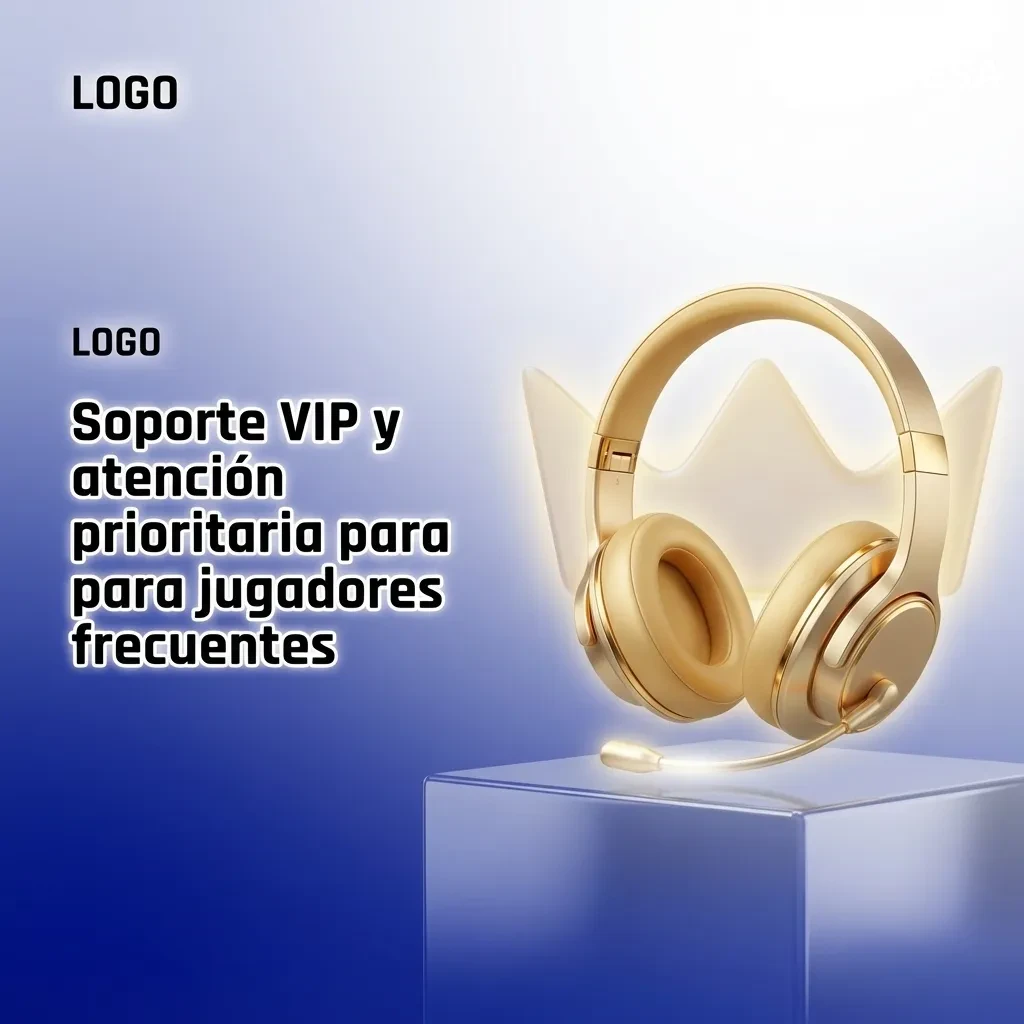 Ilustración de jugador VIP recibiendo soporte prioritario por chat, teléfono y correo en un casino o casa de apuestas online