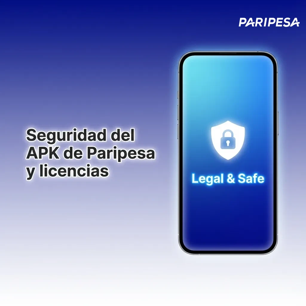 Infografía sobre la seguridad del APK de Paripesa, licencias oficiales, cifrado SSL y protección de datos al apostar en línea