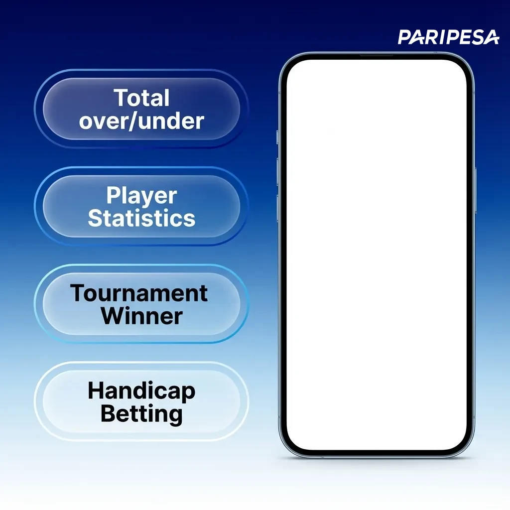 Pantalla de la app Paripesa mostrando opciones de apuesta simple, combinada, sistema, en vivo y hándicap en español