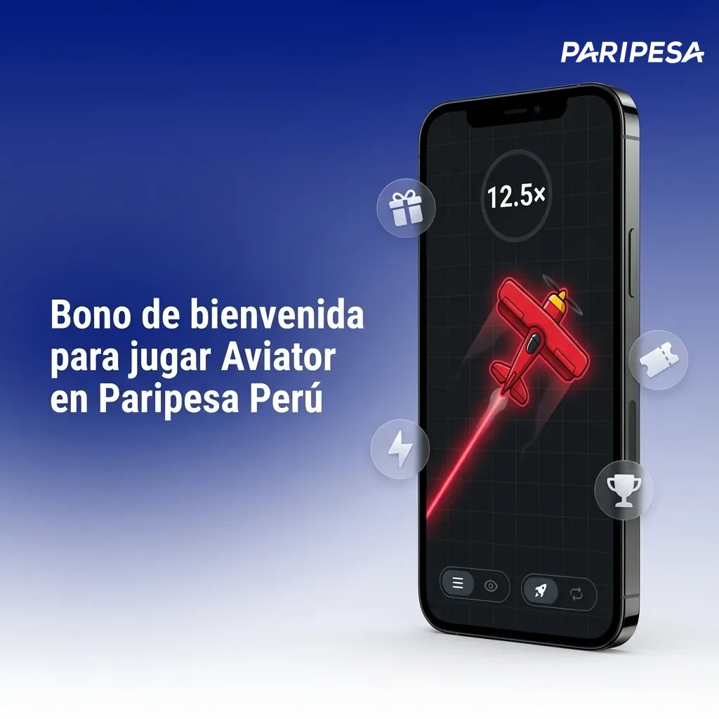 Bono de bienvenida para jugar Aviator en Paripesa Perú