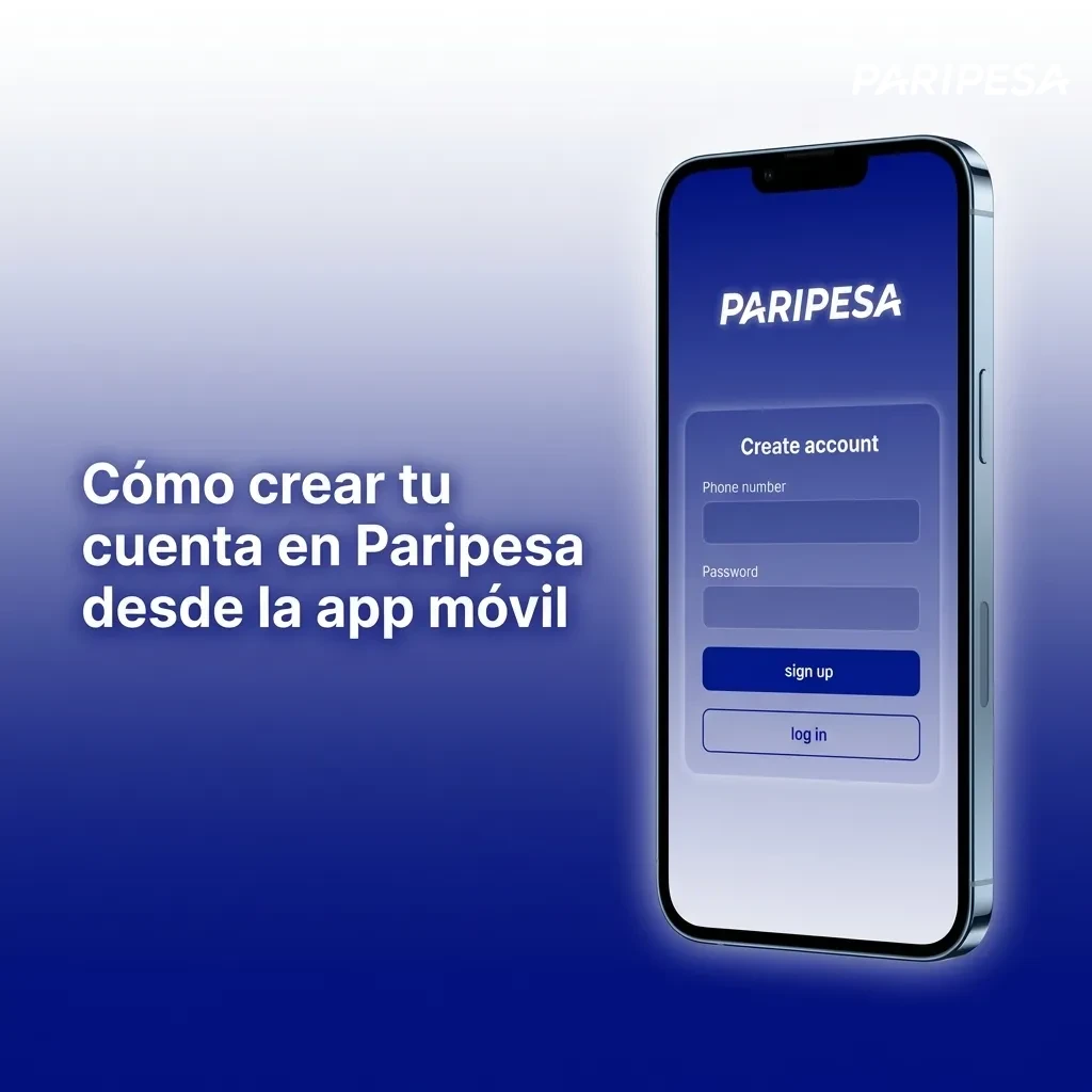 Cómo crear tu cuenta en Paripesa desde la app móvil