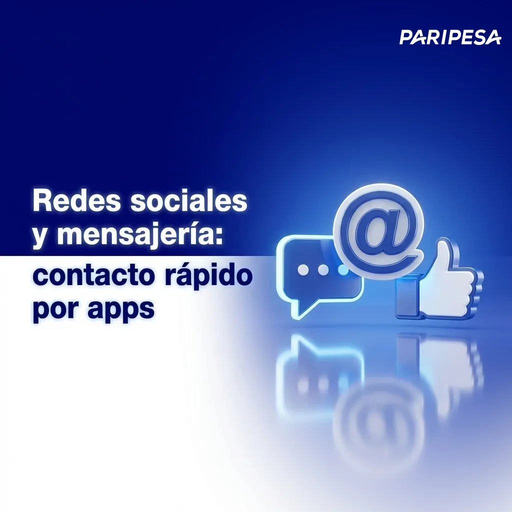 Redes sociales y mensajería: contacto rápido por apps